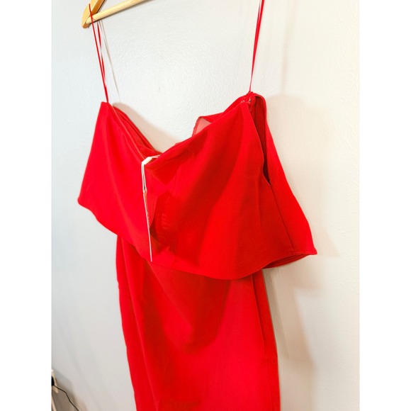 Likely Driggs Strapless Dress Scarlet Red Size 8 NWT - Picture 10 of 10